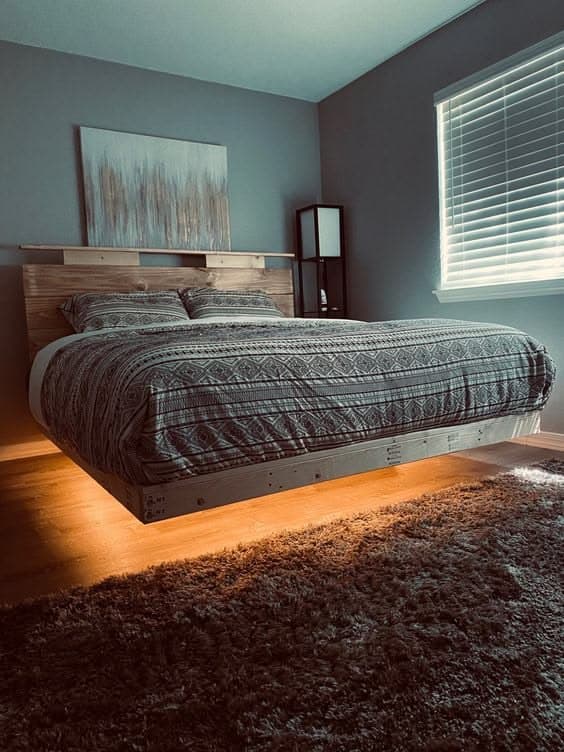Floating Platform Bed