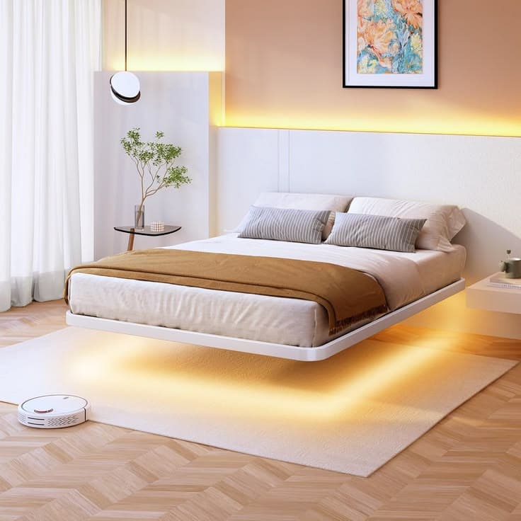 Floating Platform Bed 4