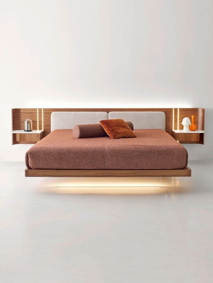Floating Platform Bed 5