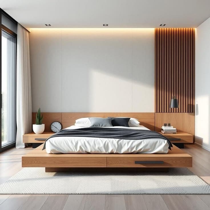Floating Platform Bed 6