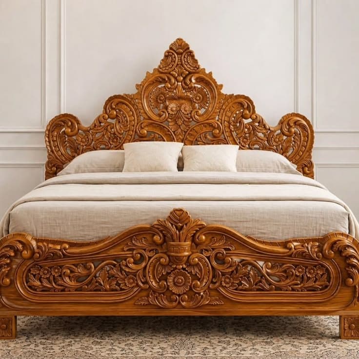 Heritage Teak Bed 2
